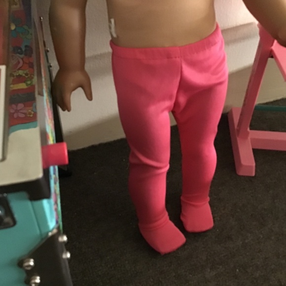 Pink Tights For 18 inch Doll - Picture 2 of 3